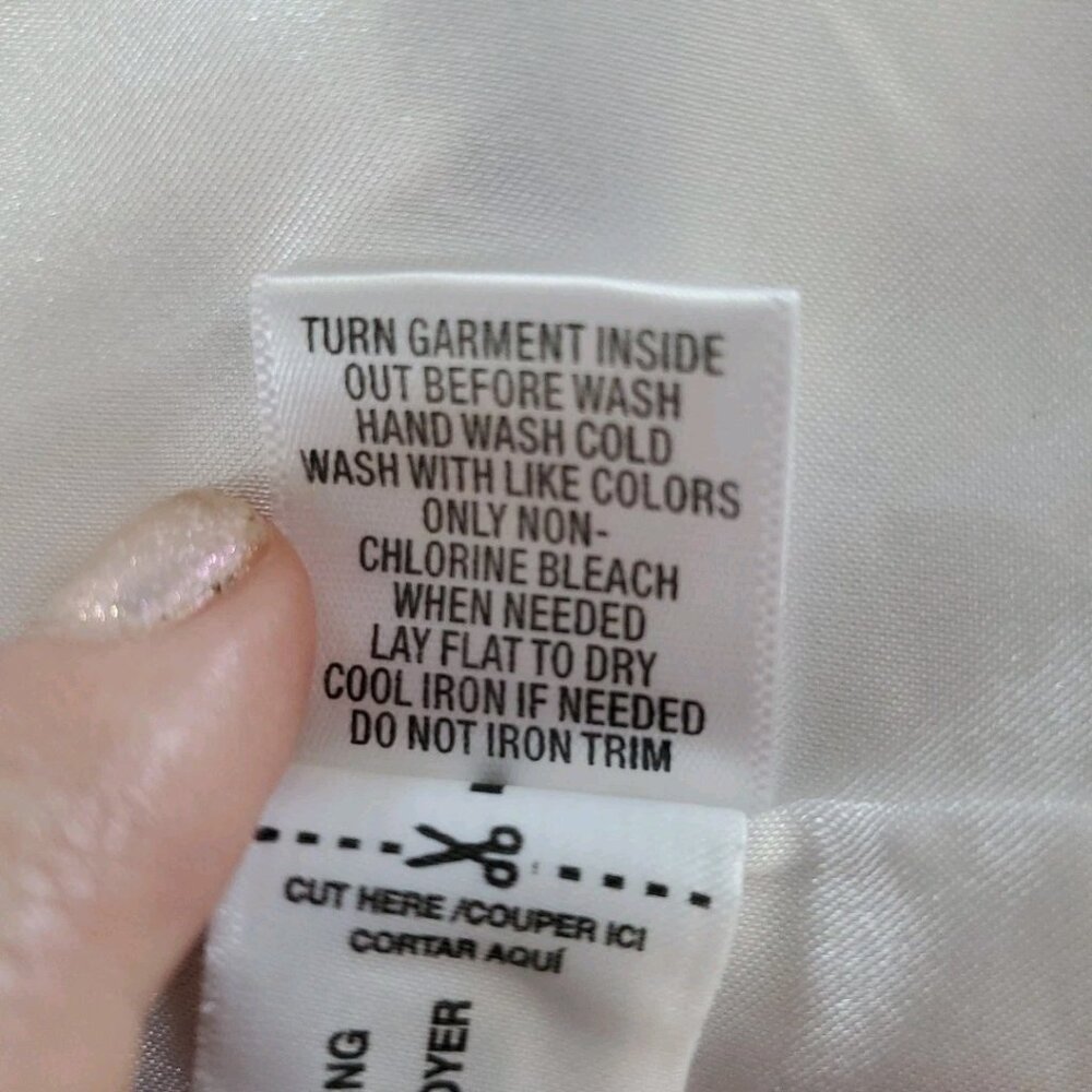 Laura Ashley Regatta Jacket Embellished White Full Zip Womens Sz. Med. MSRP $114 - Picture 8 of 16